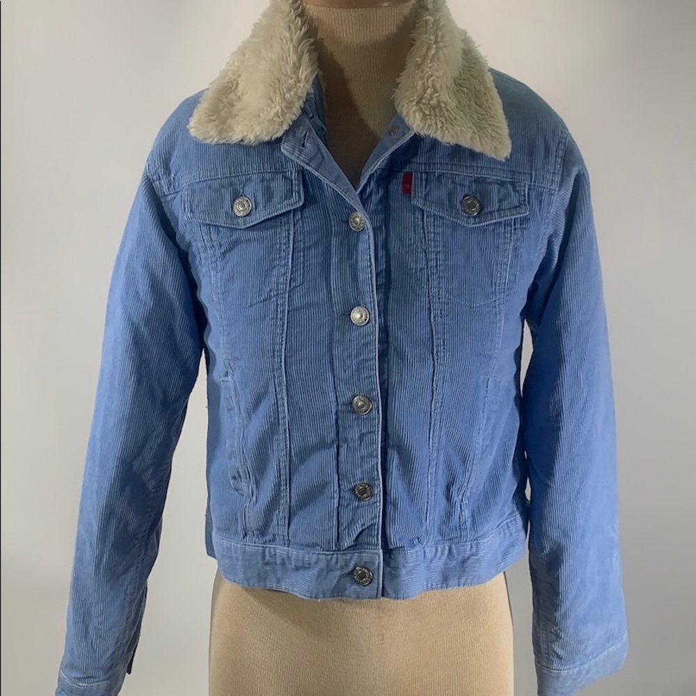 Levi’s girls corduroy Sherpa lined jacket size L